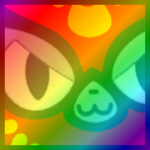 Rainbow Titanic Luchador Cat