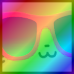 Rainbow Titanic Party Cat