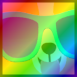 Rainbow Titanic Party Crown Corgi
