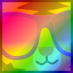 Rainbow Titanic Party Tiger