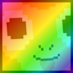 Rainbow Titanic Pixel Monkey