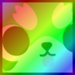 Rainbow Titanic Prickly Panda