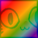 Rainbow Titanic Red Balloon Cat
