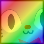 Rainbow Titanic Reindeer Cat