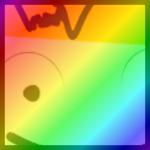 Rainbow Titanic Signature BIG Maskot