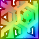 Rainbow Titanic Snowflake Angelus