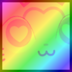 Rainbow Titanic Valentines Cat