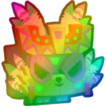 Rainbow Totem Wolf
