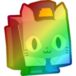 Rainbow Train Conductor Cat