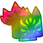 Rainbow UV Kitsune