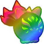 Rainbow UV Kitsune Ball