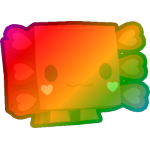 Rainbow Valentines Axolotl