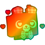 Rainbow Valentines Bear
