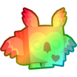 Rainbow Valentines Owl