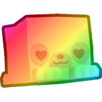 Rainbow Valentines Sloth