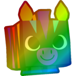 Rainbow Vibrant Zebra