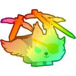 Rainbow Warrior Wolf