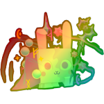 Rainbow Yin-Yang Bunny