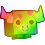 Rainbow Zombie Bull