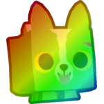 Rainbow Zombie Corgi