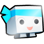 Shiny Blue BIG Maskot