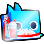 Shiny Candycane Shake Shark