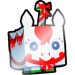 Shiny Candycane Unicorn