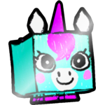 Shiny Doodle Unicorn