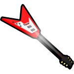 Shiny Electric Guitar Hoverboard