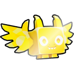 Shiny Golden Abstract Dragon