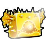 Shiny Golden Abyssal Pufferfish