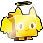 Shiny Golden Angel Cat