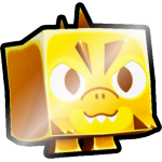 Shiny Golden Angry Dino