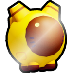 Shiny Golden Astronaut Cat Ball