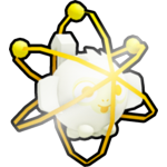 Shiny Golden Atomic Monkey Ball