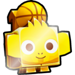 Shiny Golden Basketball Monkey