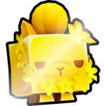 Shiny Golden Beach Ball Capybara