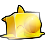 Shiny Golden Beach Ball Dolphin