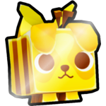 Shiny Golden Beegle Dog