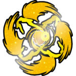 Shiny Golden Black Hole Angelus