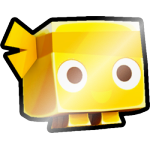 Shiny Golden Blue BIG Maskot