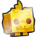 Shiny Golden Boulder Boar