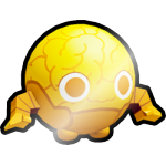 Shiny Golden Brain Ball