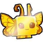 Shiny Golden Butterfly