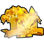 Shiny Golden Candycane Kitsune