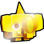 Shiny Golden Carnival Elephant