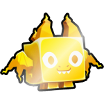 Shiny Golden Charred Dragon