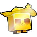 Shiny Golden Chill Cat