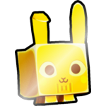 Shiny Golden Chocolate Bunny