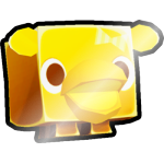 Shiny Golden Chocolate Hippo
